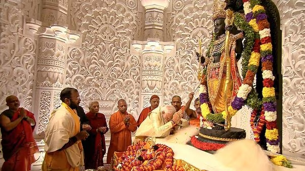 Ram Lalla Virajman at Shri Ram Janmabhoomi Temple in Ayodhya