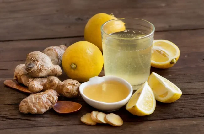 “Lemon Peel & Ginger Water: Waistline-Trimming Elixir”