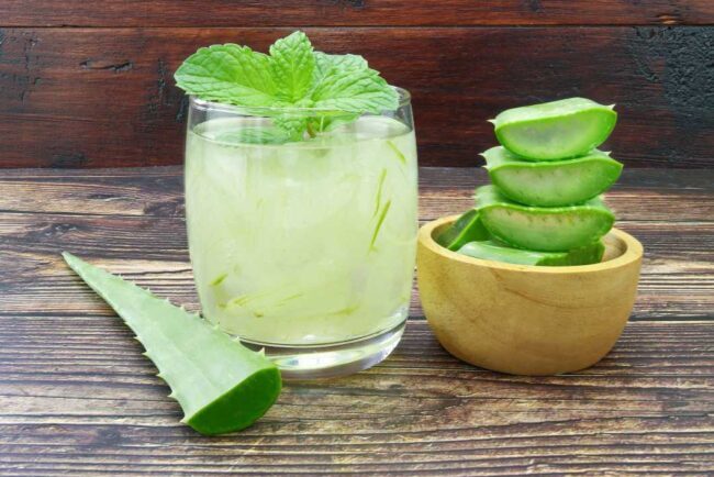 Benefits of drinking Aloe juice on an empty stomach